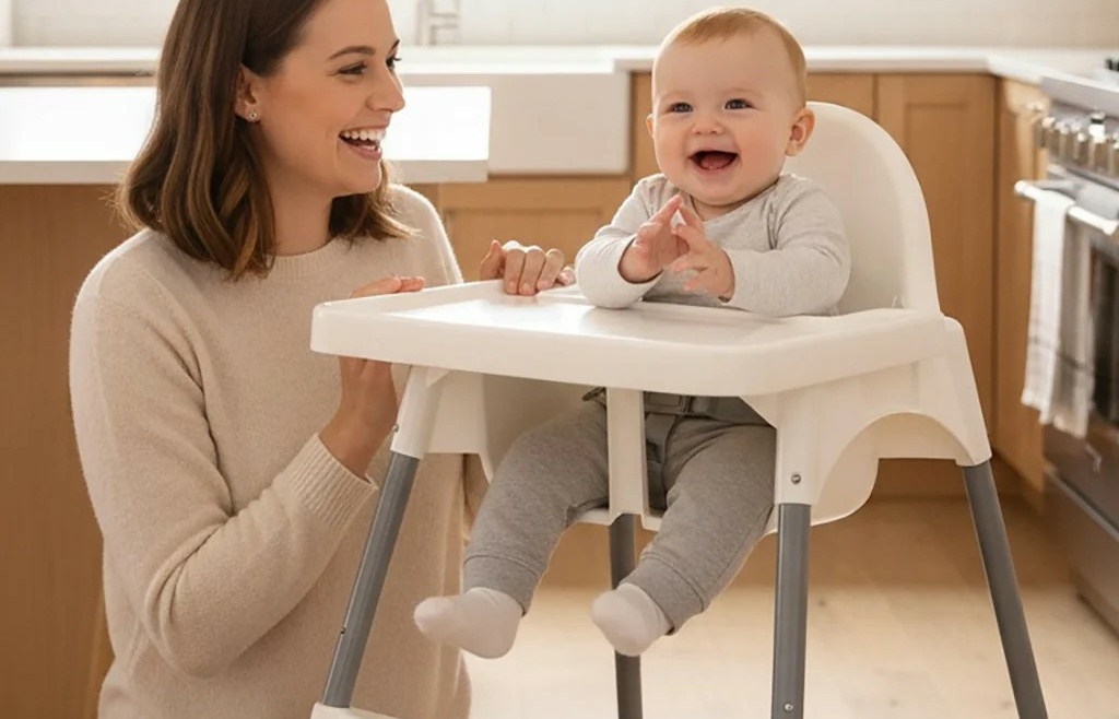 Chaise Haute Basic – Confort, Praticité et Sécurité au Quotidien