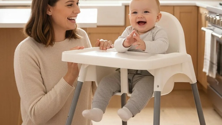 Chaise Haute Basic – Confort, Praticité et Sécurité au Quotidien